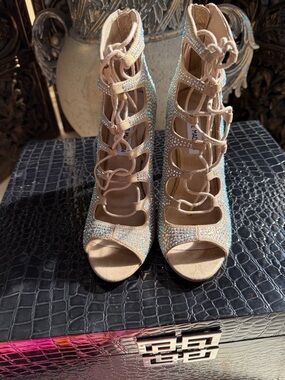 Steve Madden bling  booties extremely comfy  don’t miss an opportunity to shine